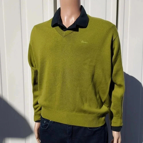 Gadoni Of Italy Other - Gadoni Of Italy In Green Mens Sweater Size 40 Pure New Wool
